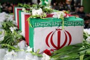 تشییع پیکر شهید دریانورد جمشید رجبی در بندر امام خمینی