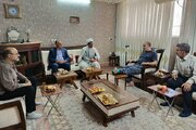عیادت مدیرکل بنیاد شهید قم از جانباز ۷۰ درصد و پیشکسوت دفاع مقدس