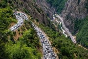ترافیک در جاده‌های ورودی مازندران سنگین است