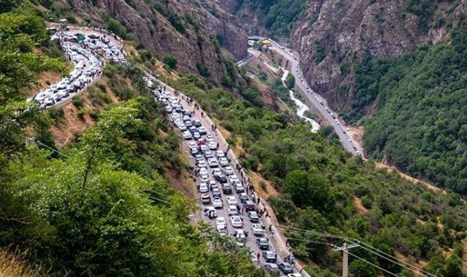 جاده چالوس و آزادراه تهران - شمال از ساعت ۱۷ یکطرفه می شود