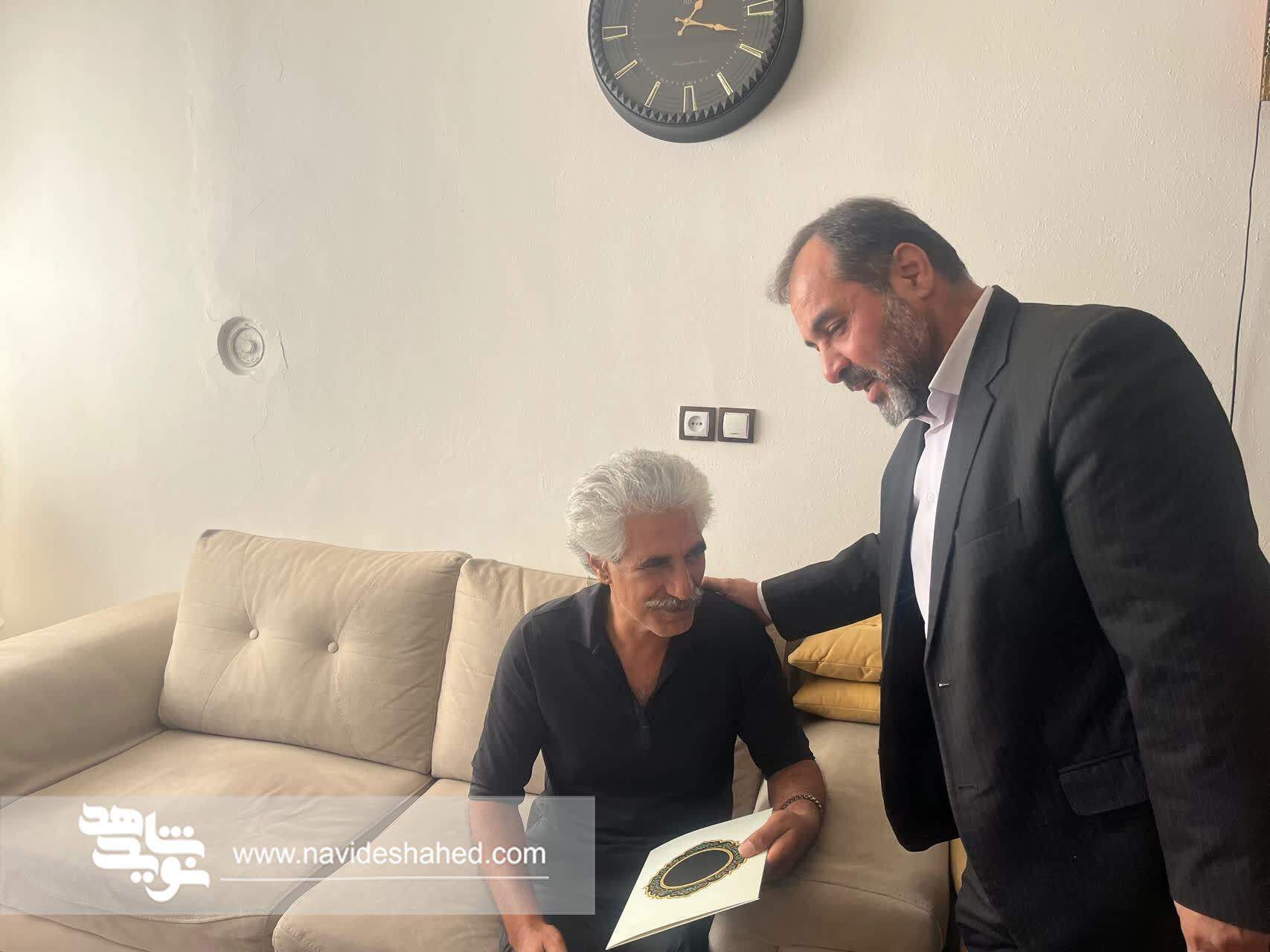 دیدار مدیرکل ورزشی و اردویی بنیاد شهید با جانبازان ورزشکار در قوچان