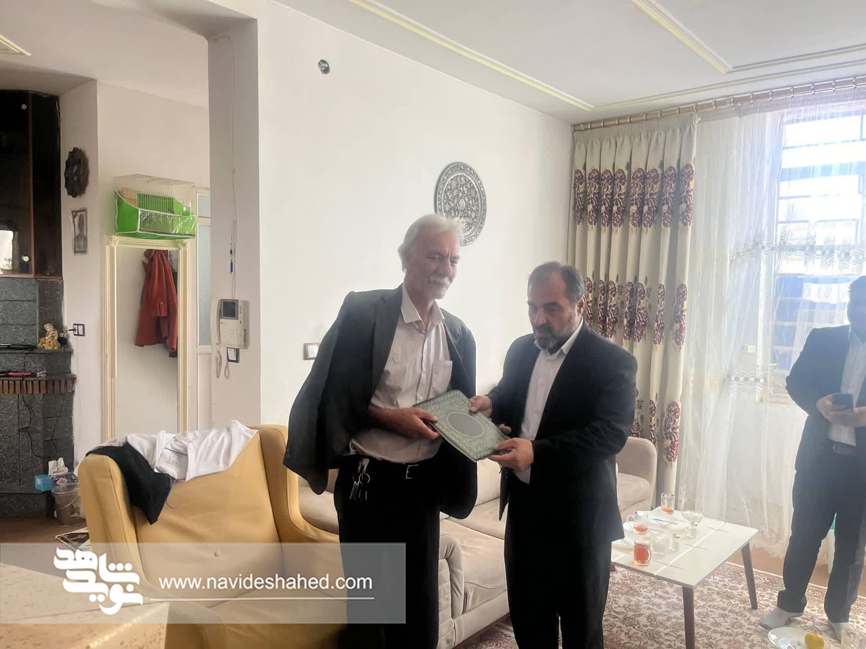 دیدار مدیرکل ورزشی و اردویی بنیاد شهید با جانبازان ورزشکار در قوچان
