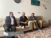 دیدار مدیرکل ورزشی و اردویی بنیاد شهید با جانبازان ورزشکار در قوچان