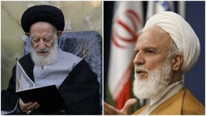 عیادت نماینده رهبر انقلاب از آیت‌الله شبیری زنجانی