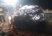 شمار جانباختگان تصادف خونین در جاده قدیم ساوه - همدان به هشت نفر رسید