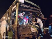 تصادف اتوبوس در جاده آرین شهر-بیرجند ۹ کشته برجای گذاشت