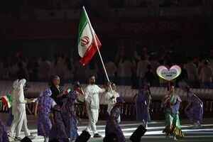 عکس/ مدال طلا بر گردن محمدرضا طیبی