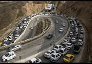 ترافیک نیمه‌سنگین در چالوس، هراز و آزادراه قزوین ـ تهران