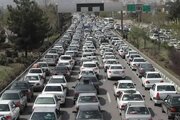ترافیک نیمه‌سنگین در آزادراه قزوین ـ کرج ـ تهران و محور تهران ـ شهریار