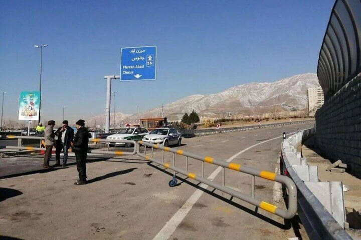 جاده چالوس از ساعت ۱۷ یک‌طرفه می‌شود