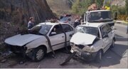 ۵ مصدوم در پی تصادف در جاده چالوس