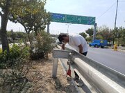 تقویت ایمنی چهار محور پرتردد منطقه ۱۹ با مرمت و نصب ۳۵ گاردریل