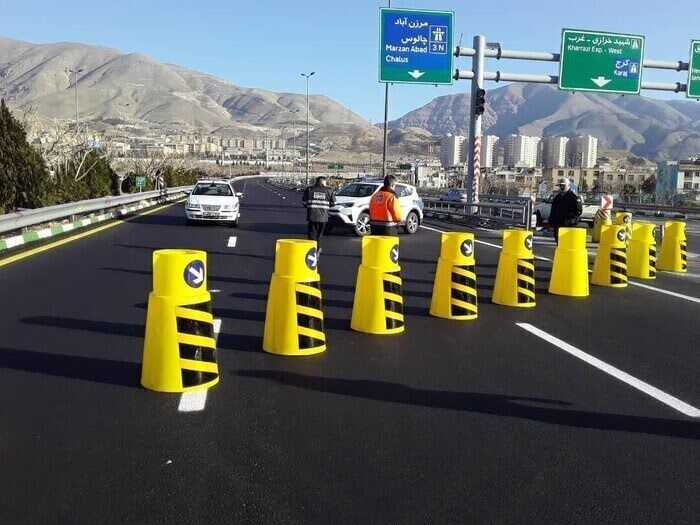 انسداد جاده کرج‌- چالوس و آزادراه تهران - شمال