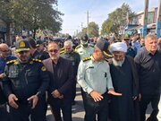 مراسم تشییع پیکر مطهر شهید مدافع امنیت دست گشاده در آمل مازندران برگزار شد