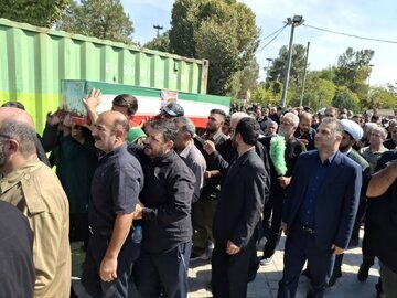تشییع پیکر شهید ابراری در بهشت زهرای تهران