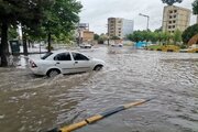 سیل در مینودشت راه روستا ها را مسدود کرد