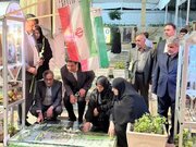 ادای احترام معاون تعاون و امور اجتماعی بنیاد شهید به مقام شهدا در کرمان