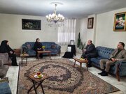 دیدار مدیرکل بنیاد شهید تهران بزرگ با خانواده شهید ابراهیم‌نژاد برنتی