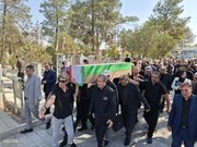 پیکر جانباز شهید مجید انصاری در بهشت زهرا آرام گرفت