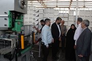معاون تعاون و امور اجتماعی بنیاد از کارگاه تولیدی کارآفرینان شاهد و ایثارگر کرمان بازدید کرد