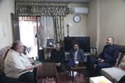 دیدار شهردار منطقه ۱۰ با جانباز ۷۰ درصد دفاع ‎مقدس و تجلیل از ایثار همسر وی