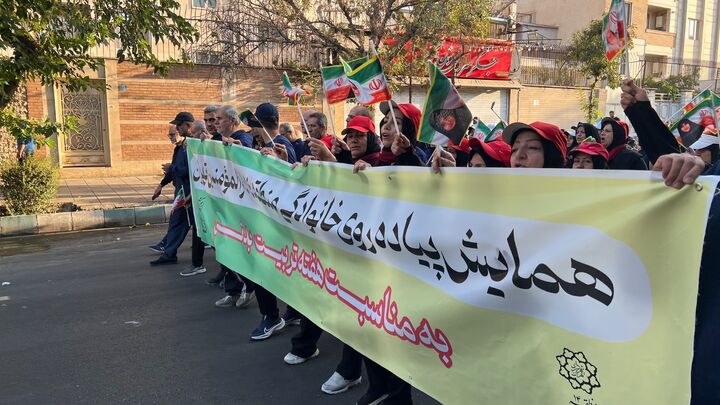 پیاده‌روی ۲ هزار نفری خانواده‌های دارالمؤمنین تهران
