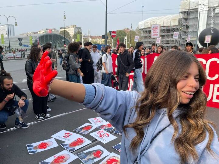 عکس/ اعتراضات ضد دولتی دانش آموزان در ایتالیا