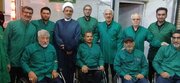 حضور مسئولان بنیاد شهید در موکب جانبازان حرم حضرت معصومه(س)