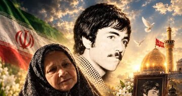 آسمانی شدن مادر شهید محمود عرب