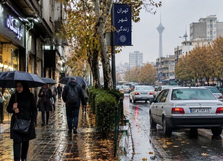 رگبار باران در نوار شمالی و جنوب‌شرق کشور