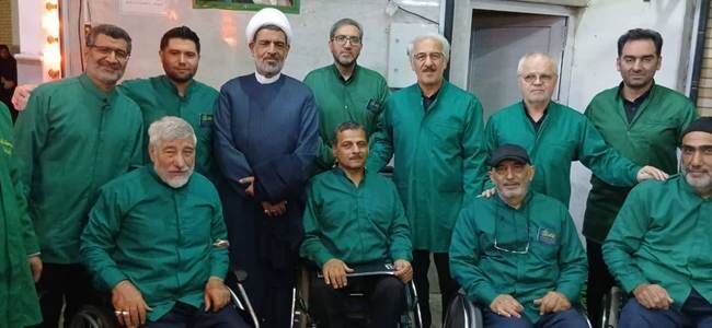 حضور مسئولان بنیاد شهید در موکب جانبازان حرم حضرت معصومه(س)