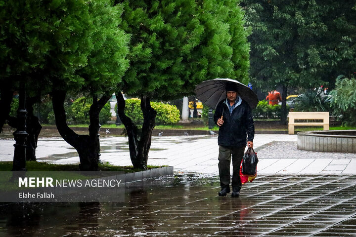 باران پاییزی.