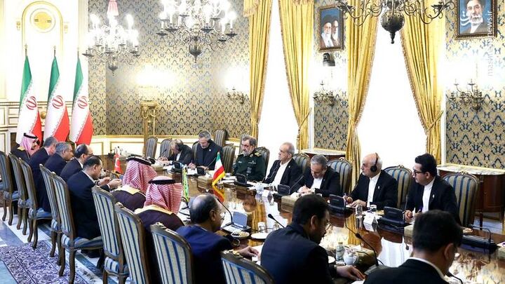 عکس/ دیدار مقامات ارشد ترکیه پاکستان و عربستان با رئیس جمهور
