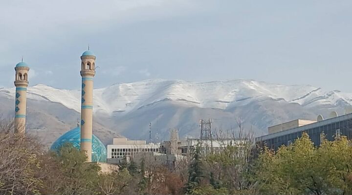 برف پاییزی در ارتفاعات تهران