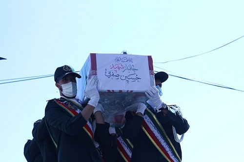 مراسم تشییع پیکر جانباز شهید سردار حسین صفری برگزار شد