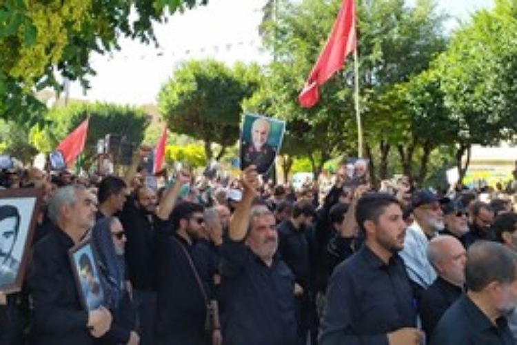 اعتراض مردم اسدآباد در پی اهانت به سردار شهید همدانی