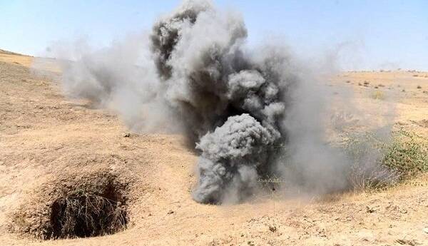 ارتش عراق 4 مخفیگاه تروریست های داعش را در کرکوک منهدم کرد