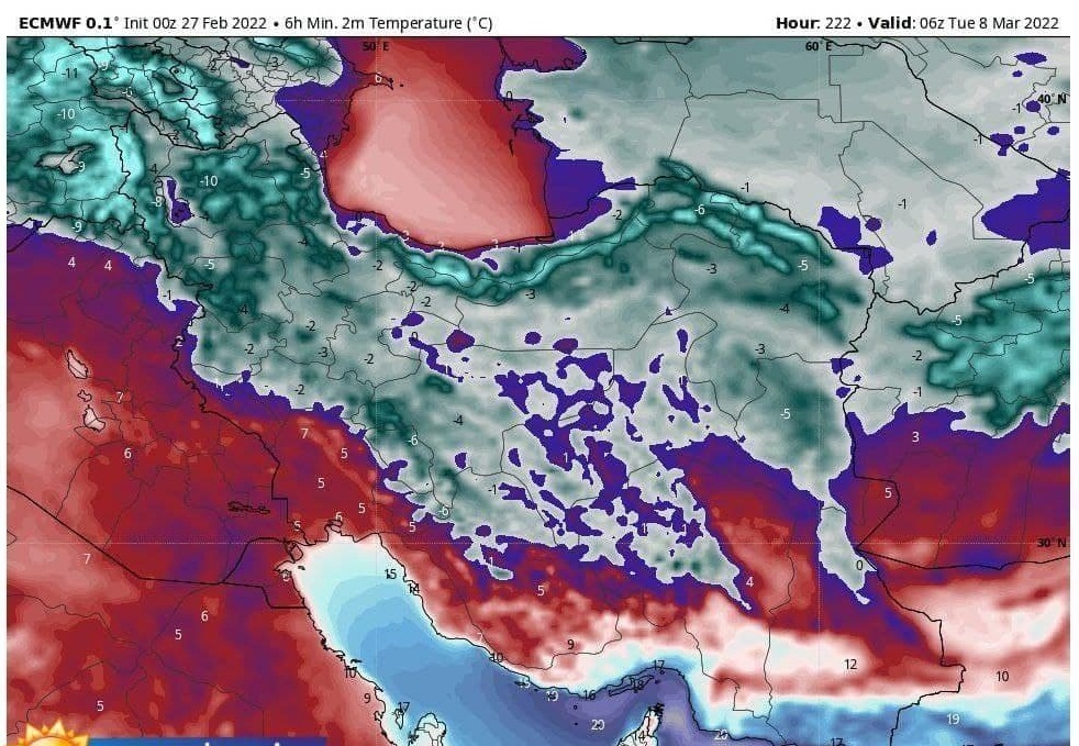 هشدار یخبندان در کشور؛ موج جدید بارش برف و باران در راه است
