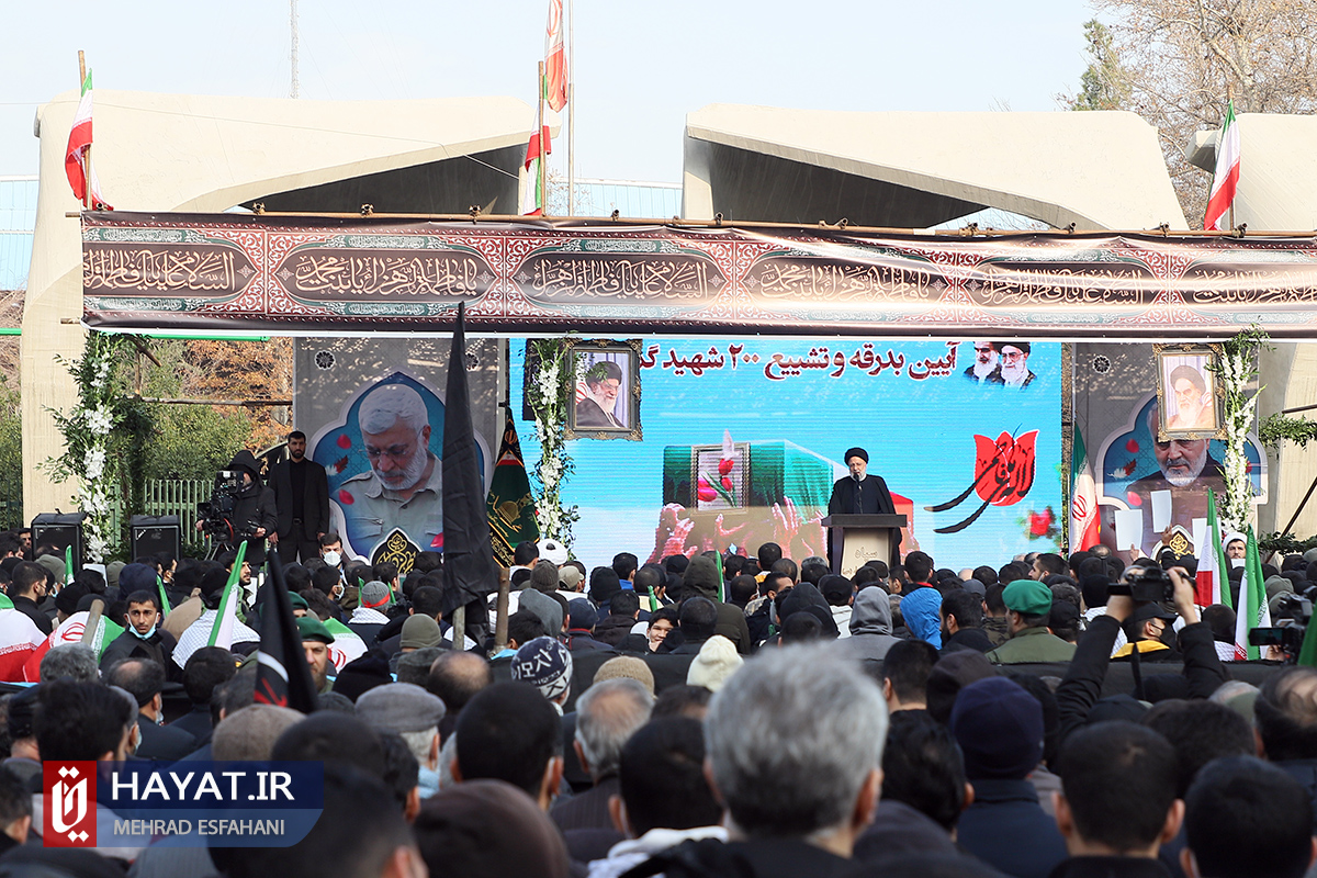 گزارش تصویری/ تشییع پیکر مطهر 200 شهید گمنام دفاع مقدس در تهران