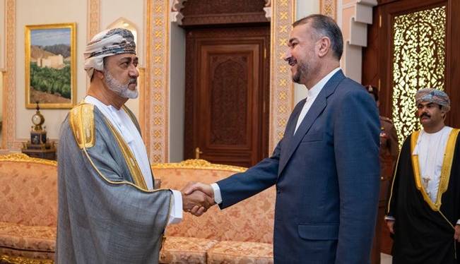 گزارش توئیتری امیرعبداللهیان از دیدارش با سلطان عمان
