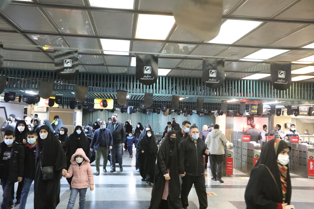 خدمات‌رسانی متروی تهران به شرکت‌کنندگان در مراسم سومین سالگرد شهادت سردار دلها
