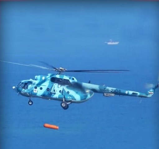 بالگردهای هوادریای سپاه به مین‌های دریایی مجهز شدند