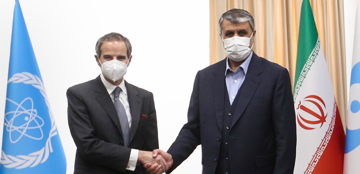 دیدار رئیس سازمان انرژی اتمی و گروسی در تهران  
