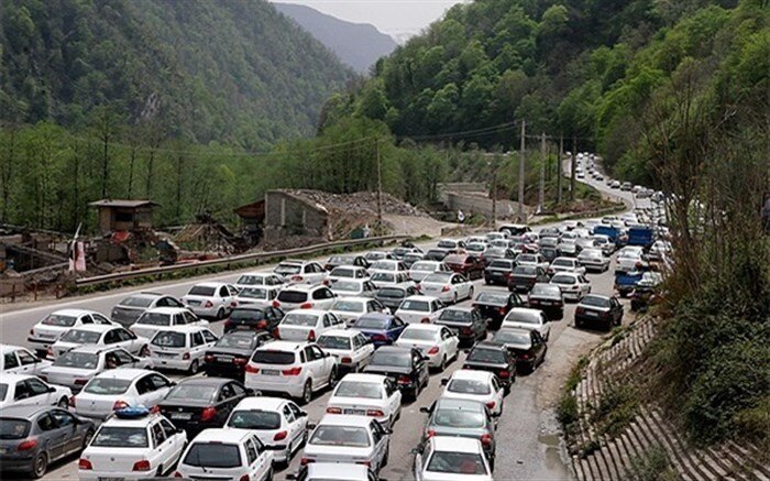 ترافیک در آزاد راه تهران شمال و مسدودی شش محور