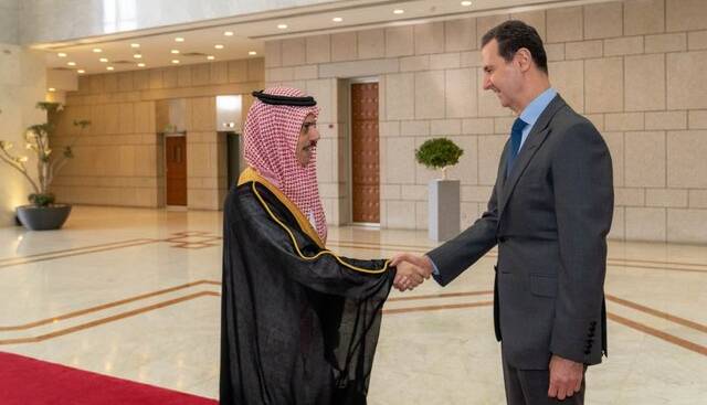 بیانیه وزارت خارجه عربستان درمورد دیدار وزیر خارجه این کشور با بشار اسد
