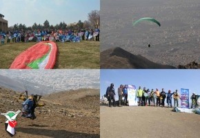 آسمان البرز مزین به تصاویر گلگون شهدا شد