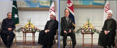 دیدار رئیس جمهور با روسای جمهور پاکستان و کره شمالی