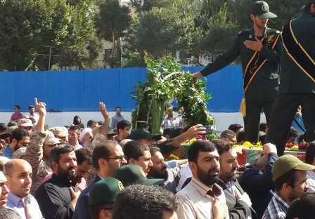 پیکر سردار شهید احمد غلامی تشییع شد